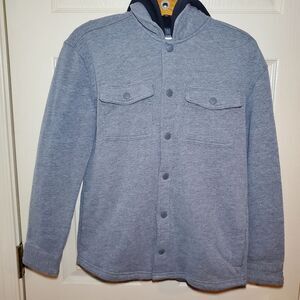 Abercrombie Kids Gray Button-Up Jacket Kids Size 13/14